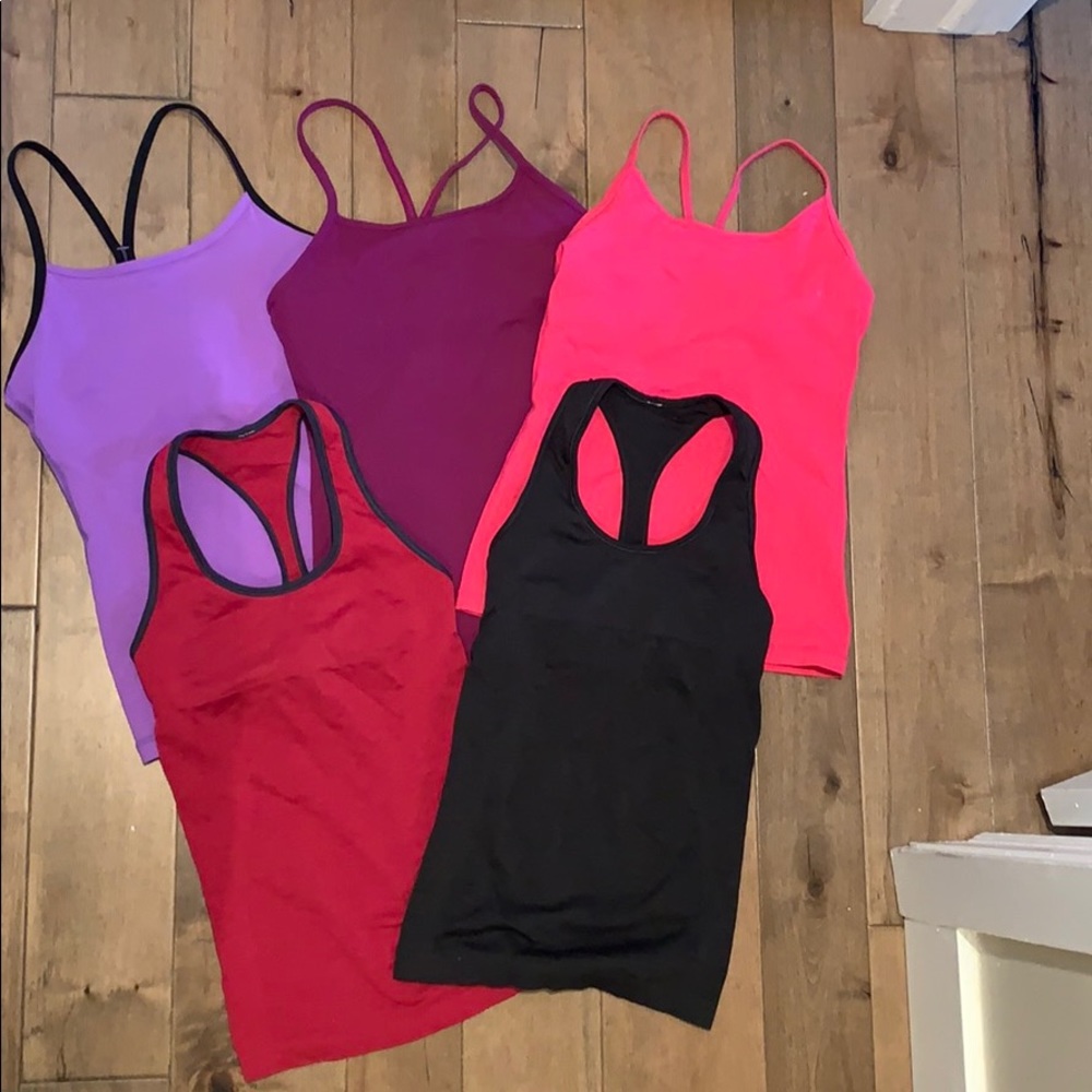 Lululemon tanks (5) and Athleta tank (1) Bundle
